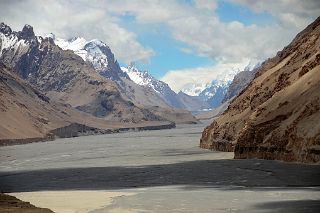 09 View Of Shaksgam Valley To The West Towards Gasherbrums From Terrace Above The Shaksgam River On Trek To K2 North Face In China